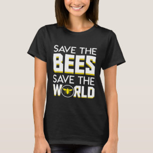Red De Bijen Red De Wereld Milieu Imker T-shirt