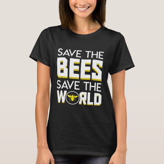 Red De Bijen Red De Wereld Milieu Imker T-shirt (Voorkant)
