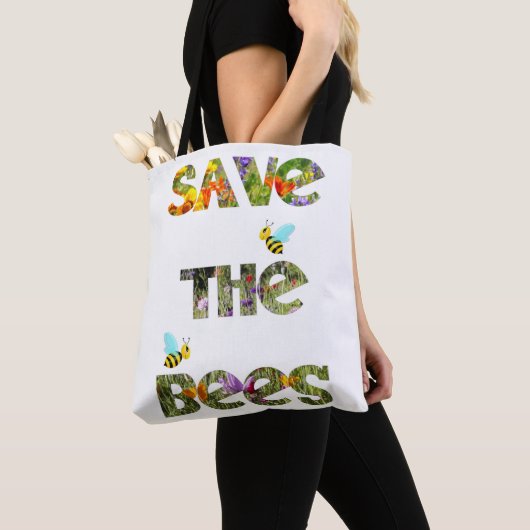 Red de bijen tote bag (Dichtbij)