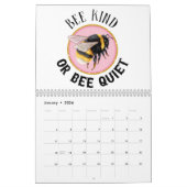 Red de bijen vriendelijk vliegende insectenwetensc kalender (Jan 2026)