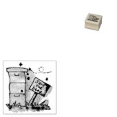 Red de bijenkorven rubberstempel (Gestempeld)