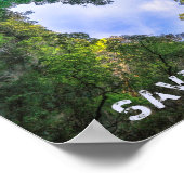 Red De Bomen Bos Hart Landschap Eco Poster (Hoek)