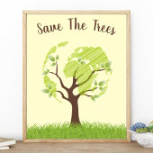 Red De Bomen Ecologie Milieu Eco Poster