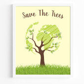 Red De Bomen Ecologie Milieu Eco Poster
