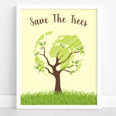 Red De Bomen Ecologie Milieu Eco Poster