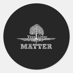 Red de bomen Levens Probleem Nationale Aarde-D Ronde Sticker