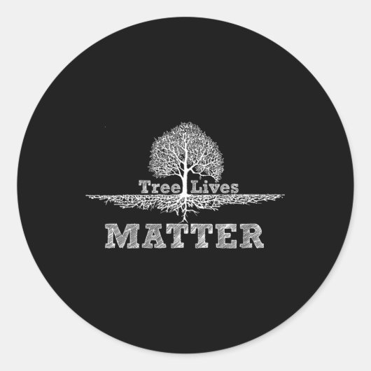 Red de bomen Levens Probleem Nationale Aarde-D Ronde Sticker (Voorkant)