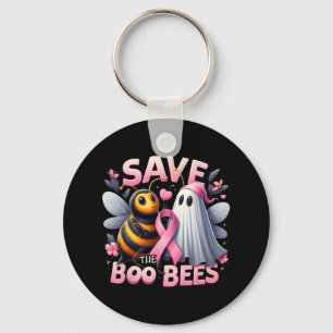 Red de Boo Bijen Borstkanker Krijger Halloween Sleutelhanger