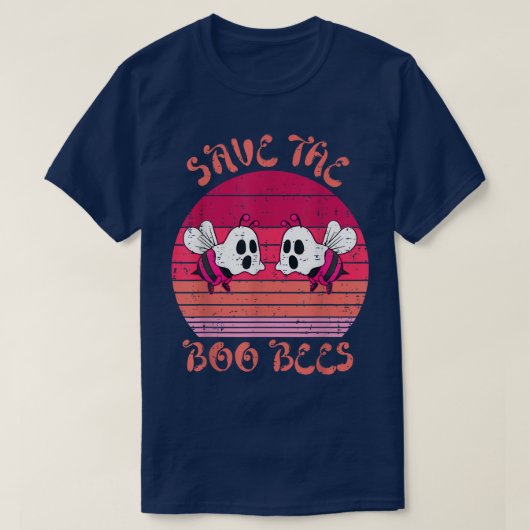 Red de Boo bijen Funny Boo Ghost  Breast C T-shirt (Design voorkant)