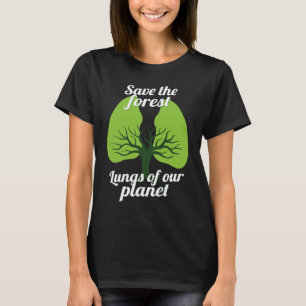 Red de boslongen van onze planeet EnvironmentalAli T-shirt
