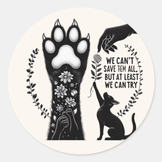 Red de Cats Sticker (Voorkant)