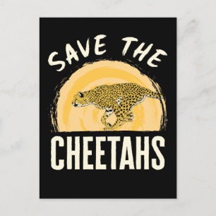 Red de Cheetahs Bedreigde Dieren Briefkaart
