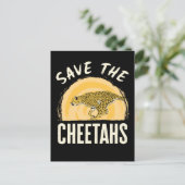 Red de Cheetahs Bedreigde Dieren Briefkaart (Staand voorkant)