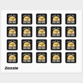 Red de Cheetahs Bedreigde Dieren Vierkante Sticker (Vel)