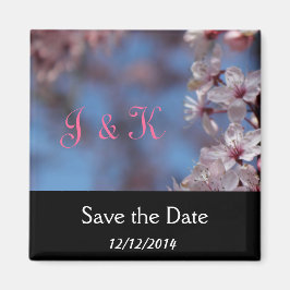 red de date , cherry blossom magneet
