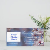 red de date , cherry blossom save the date (Staand voorkant)