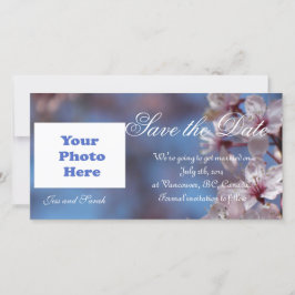 red de date , cherry blossom save the date