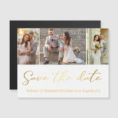 red de date gouden bruiloft 3 foto ' s collage mag (Voorkant / Achterkant)