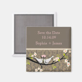 Red de datum, hou van vogels magneet (Voorkant / Achterkant)