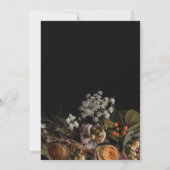 Red de datum Moody Bloemen, sinaasappel Wit Bloeme Kaart (Achterkant)