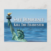 Red de democratie de Filibuster Briefkaart (Voorkant)
