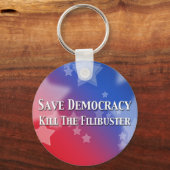 Red de democratie de Filibuster Sleutelhanger (Voorkant)