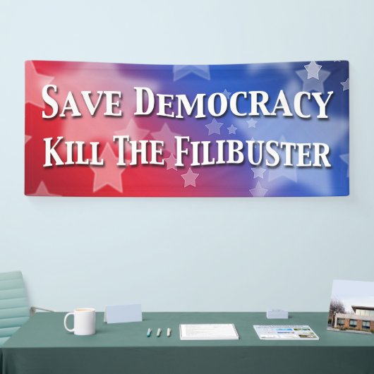 Red de democratie de Filibuster Spandoek (Beurs)