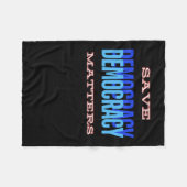 Red de democratie. Democracy S. Sticker 1 Fleece Deken (Voorkant (Horizontaal))