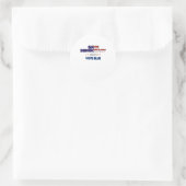 Red de democratie ronde sticker (Tas)