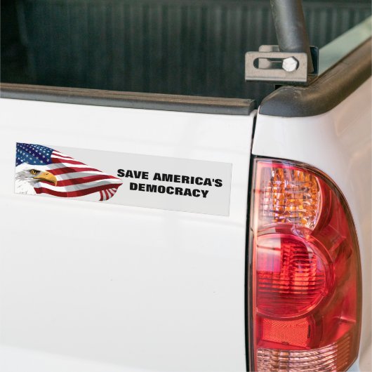 RED DE DEMOCRATIE VAN AMERIKA BUMPERSTICKER (Op Truck)
