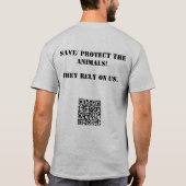 Red de dieren t-shirt (Achterkant)