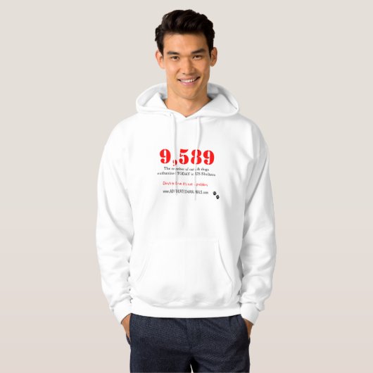 Red de doodskuid Shelter Animals. Hoodie (Voorkant volledig)