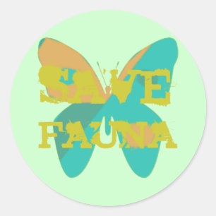 Red de fauna ronde sticker