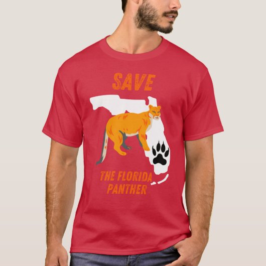 Red De Floridaanse Panter T-shirt (Voorkant)