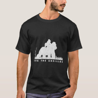 Red de gorilla's Mama Baby Gorilla T-shirt