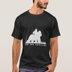 Red de gorilla's Mama Baby Gorilla T-shirt