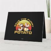 Red de harige aardappel schattig cavia liefhebber  kaart (Achterkant)