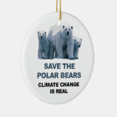 Red de ijsberen keramisch ornament (Rechts)