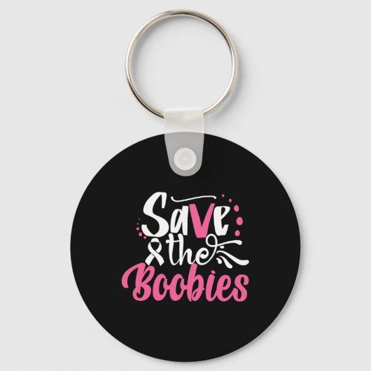 Red de jongen baby's borstkanker borstkanker A Sleutelhanger (Voorkant)