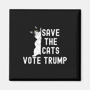Red de katten Stem Trump Grappige Politieke Kat Hu Magneet