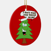 Red de kerstbomen! keramisch ornament (Rechts)
