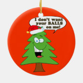 Red de kerstbomen! keramisch ornament (Achterkant)