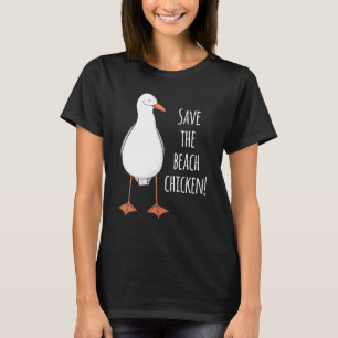 Red de Kip op het Strand! Grappige Zeemeeuw T-shirt