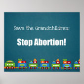 Red de kleinkinderen: Stop abortus! Poster (Voorkant)