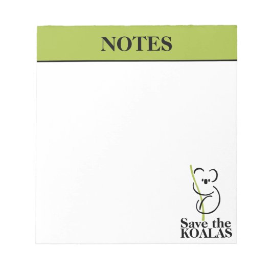 Red de Koala's Notitieblok (Voorkant)