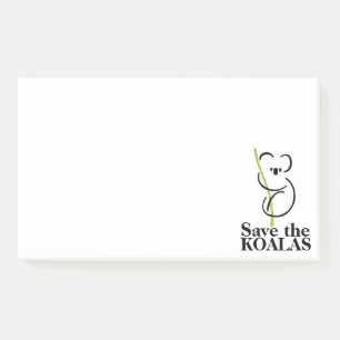 Red de Koala's Post-it® Notes
