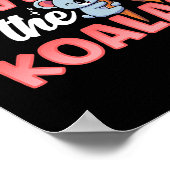 Red de koala's schattig koala dier koala Beer Poster (Hoek)
