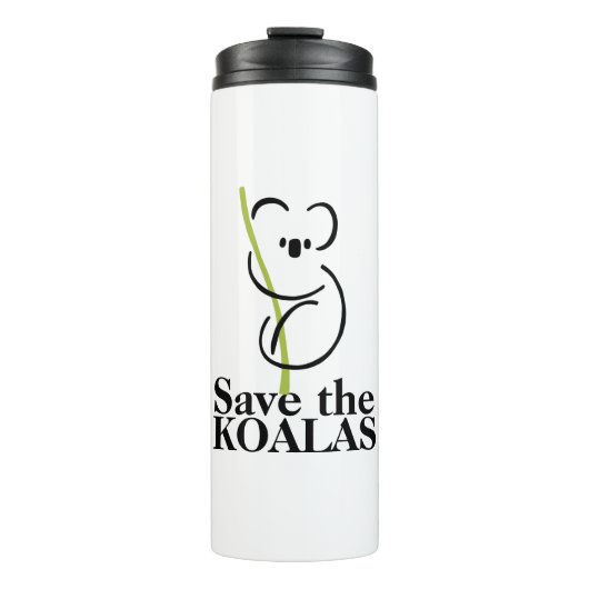 Red de Koala's Waterflessen Thermosbeker (Voorkant)