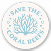 Red de koraalriffen esthetisch sticker (Voorkant)