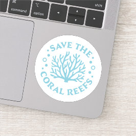 Red de koraalriffen esthetisch sticker
